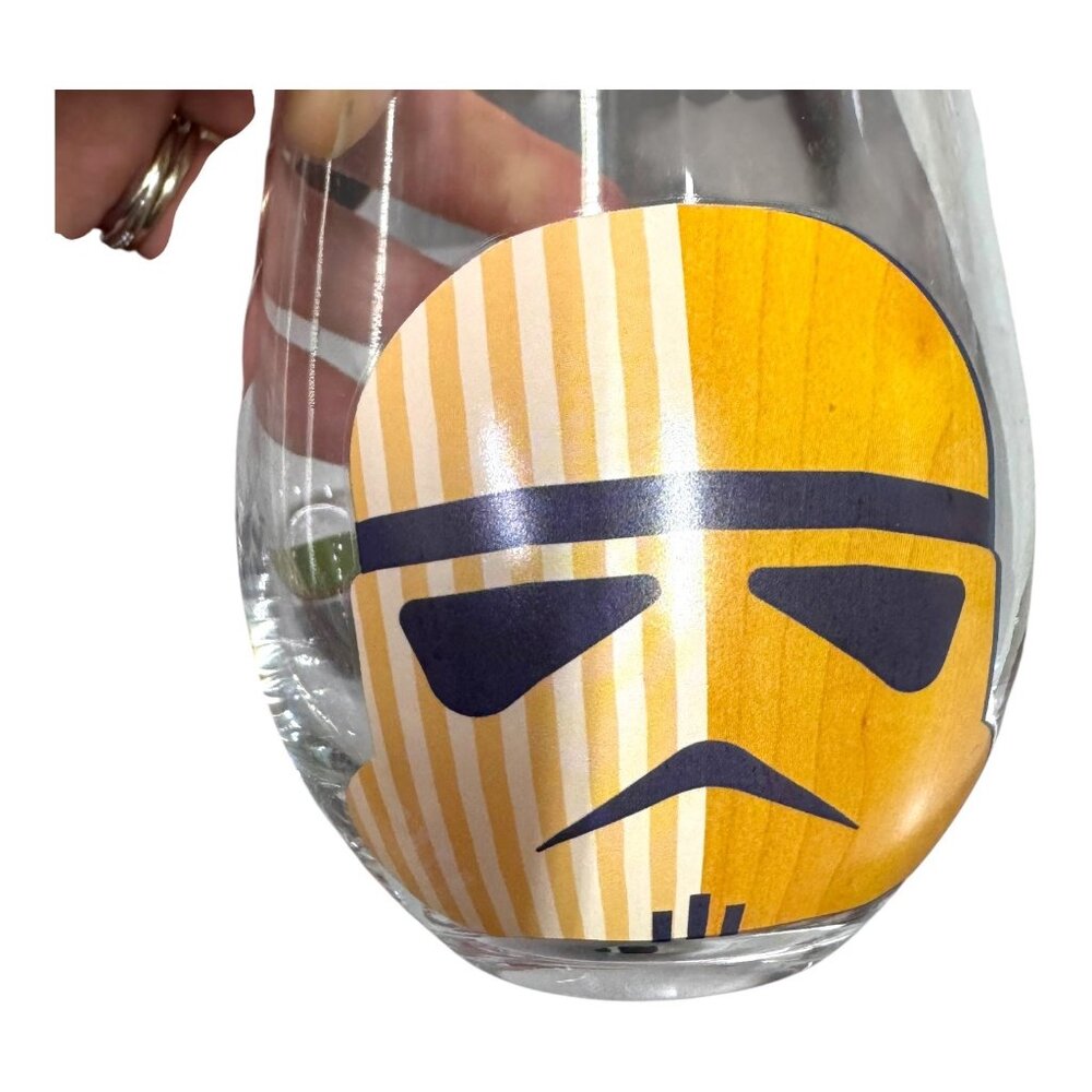 Helmet Hues Joy Jolt Set Of 4 Star Wars-Themed Stemless Wine Glasses Character - Picture 2 of 12